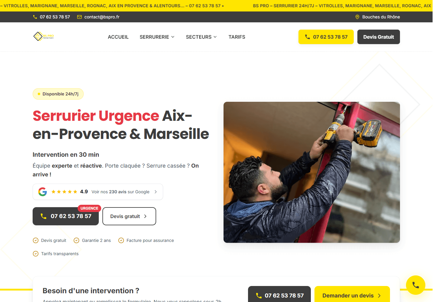 Capture du site bspro.fr